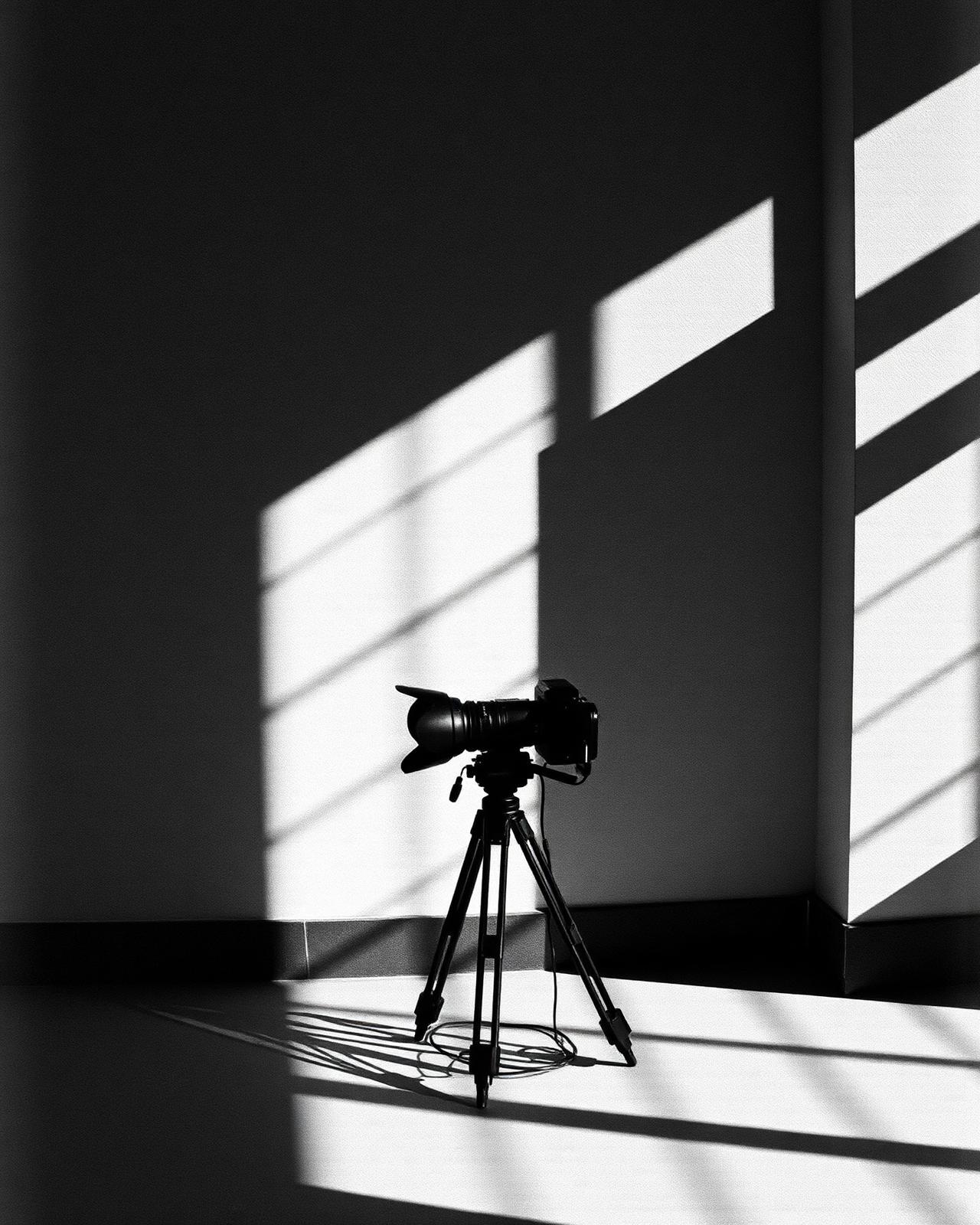Atmosfera cinematográfica de produção audiovisual